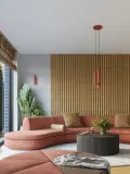 Настенный светильник Gleam, Ø 11 × В 22 см, Терракота — фото 6