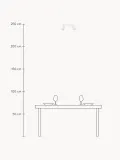 Потолочный светильник Gleam с рифлёными плафонами, ширина 32 см, Ш 32 × В 18 см, Приглушённый белый — фото 2