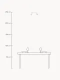 Потолочный светильник Gleam с рифлёными плафонами, ширина 32 см, Ш 32 × В 18 см, Белый — фото 2