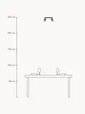 Потолочный светильник Gleam с рифлёными плафонами, ширина 32 см, Ш 32 × В 18 см, Оливковый зелёный — фото 2