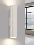 Настенный светильник Gleam, Ø 30 × В 9 см, Приглушённый белый — фото 5