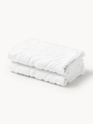 Westwing Collection Полотенце Felka, полотенце для лица, Ш 30 × Д 30 см, 2 шт., Белый