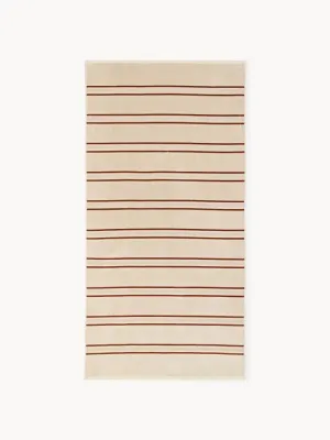 Westwing Collection Полотенце пляжное Torres в полоску, 90х170 см, Ш 90 × Д 170 см, Светлый бежевый