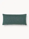 Westwing Collection Подушка декоративная Sofia из букле, 30х70 см, Ш 30 × Д 70 см, Petrol — фото 1