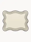 Westwing Collection Комплект подкладок из хлопка Joss, 2 шт, Ш 50 × Д 40 см, Светлый бежевый — фото 1