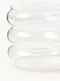 Westwing Collection Набор стаканов Bubbly из боросиликатного стекла, 4 шт., 320 мл, прозрачные, Ø 8 × В 8 см, 250 мл, Прозрачный — фото 2