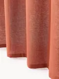 Westwing Collection Штора полупрозрачная Sari изо льна с хлопком, терракотовая — фото 2