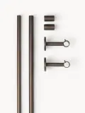 Westwing Collection Карниз для штор Orrin из стали, Ш 120 - 220 см, Коричневый — фото 3