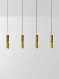 Westwing Collection Светильник подвесной Chester, ширина 102 см, золотистый — фото 6