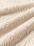 Westwing Collection Комплект махровых полотенец Felka с волнистой фактурой, 3 предм. (гостевое полотенце, полотенце для рук, банное полотенце), Светлый бежевый — фото 6