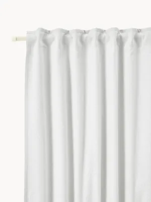 Westwing Collection Комплект штор блэкаут Tulia с фактурным полотном, белый