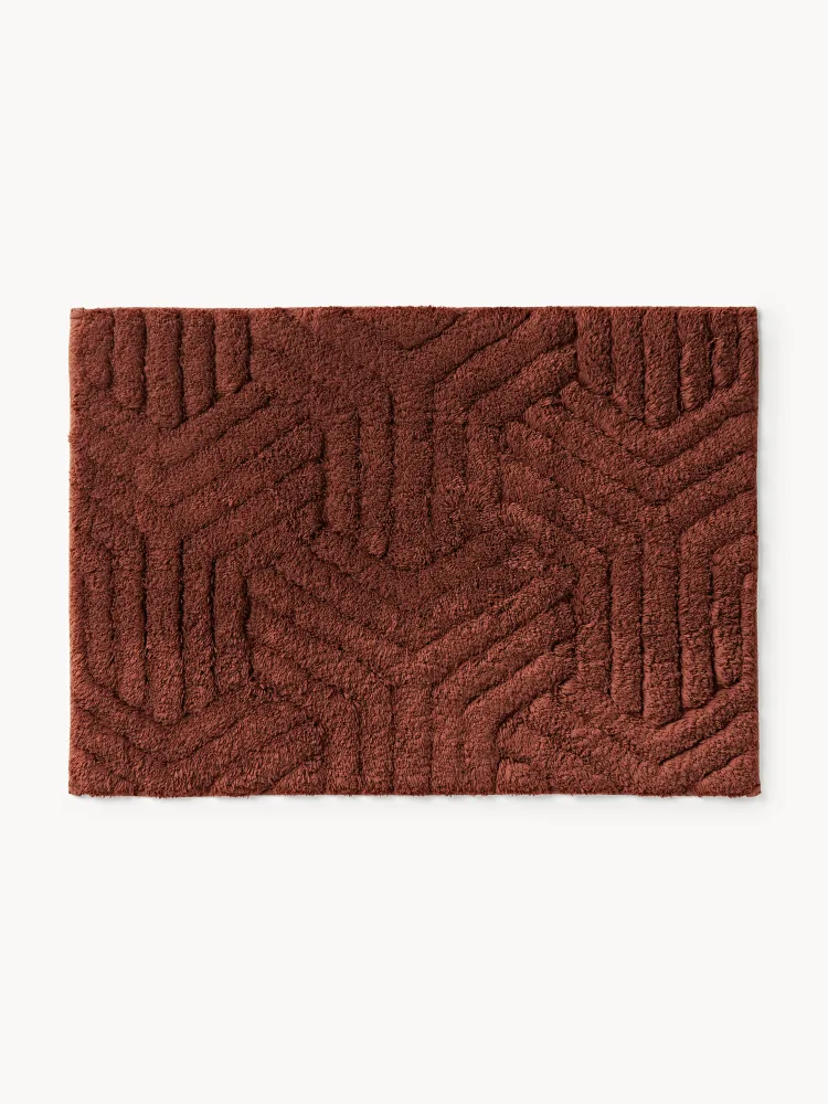 Westwing Collection Коврик для ванной Fatu, терракотовый