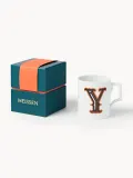 Westwing Collection Кружка Westwing x MEISSEN Initials, декор оранжевый, арт. S37376 — фото 1