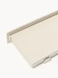 Westwing Collection Полка настенная Ally из МДФ с лакированным металлическим каркасом, 60х15 см, бежевая — фото 4