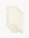 Westwing Collection Салфетки сервировочные хлопковые Joss, 4 шт, Светлый бежевый — фото 1