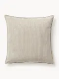 Westwing Collection Подушка декоративная Lennon из вельвета, 70х70 см, Ш 70 × Д 70 см, Светлый бежевый — фото 6