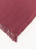Westwing Collection Комплект подкладок с бахромой Bodo, 2 шт, Ш 40 × Д 50 см, Бургунди — фото 3