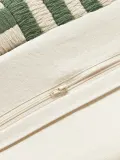Westwing Collection Наволочка декоративная Henry, Ш 50 × Д 50 см, Тёмный зелёный — фото 6