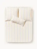 Westwing Collection Простыня Harriet светло-желтая со светло-розовым — фото 8