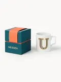 Westwing Collection Кружка Westwing x MEISSEN Initials, декор светло-жёлтый, арт. S47484 — фото 1
