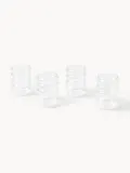 Westwing Collection Набор бокалов Bubbly из боросиликатного стекла, 4 шт., 580 мл, прозрачные — фото 3
