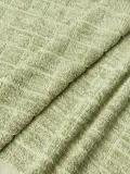 Westwing Collection Комплект полотенец Edita из хлопка и льна, 3 предм. (гостевое полотенце, полотенце для рук, банное полотенце), Зелёный — фото 2