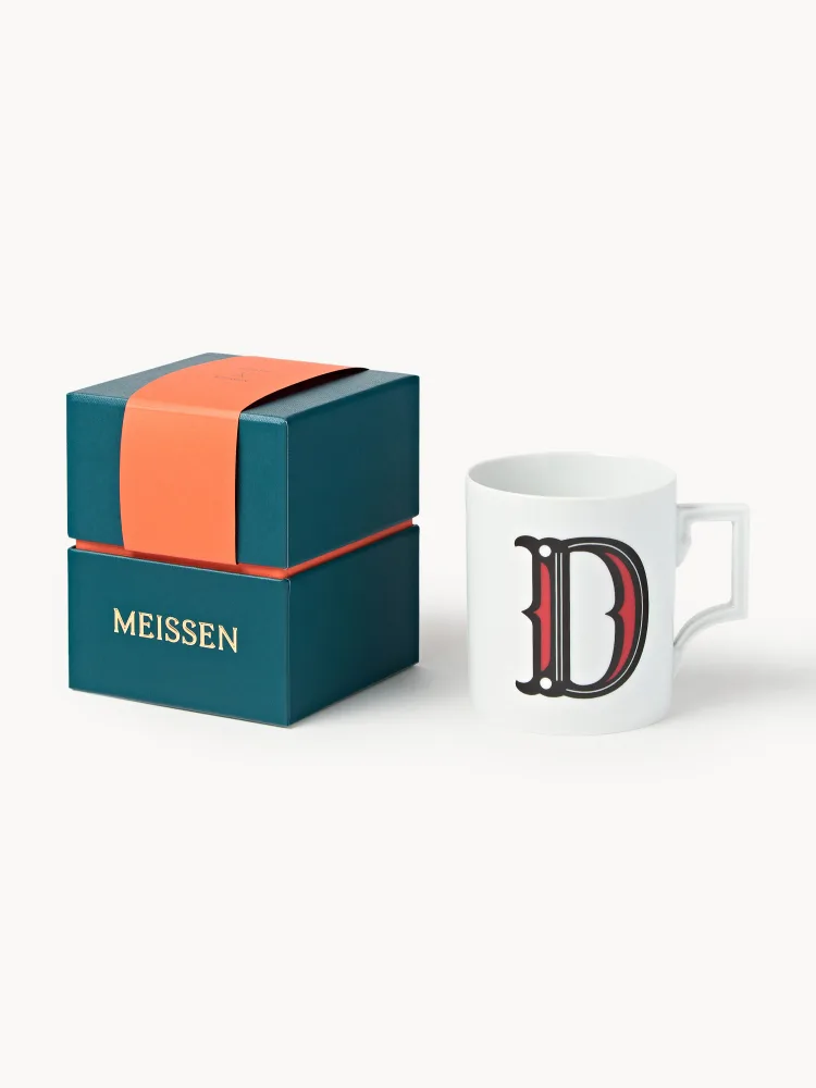 Westwing Collection Кружка Westwing x MEISSEN Initials, декор красный, арт. S53718