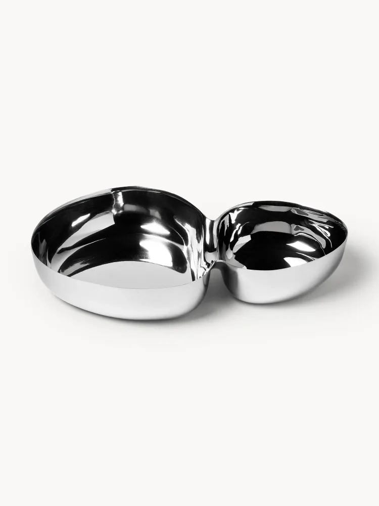 Поднос для подачи Westwing Collection Nive, S 23 см, серебристый
