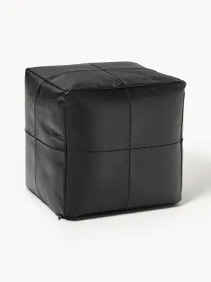 Westwing Collection Пуф Raven из натуральной кожи