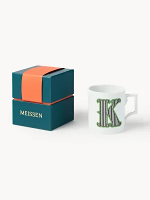 Westwing Collection Кружка Westwing x MEISSEN Initials, декор зелёный, арт. S57988