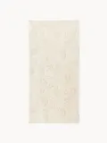 Westwing Collection Комплект велюровых полотенец Rosaria с цветочным узором, 3 предм. (гостевое полотенце, полотенце для рук, банное полотенце), Светлый бежевый — фото 3