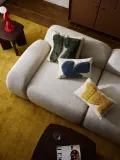 Westwing Collection Наволочка декоративная Flick, горчично-кремовая — фото 8