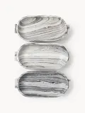 Westwing Collection Миска декоративная из мрамора Fossil, ширина 46 см, Ш 46 × В 10 см, Серый — фото 2