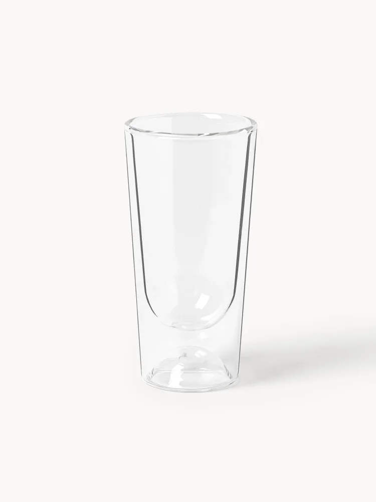Westwing Collection Набор стаканов Marcus с двойными стенками, 4 шт., 130 мл, Ø 7 × В 14 см, 200 мл, Прозрачный