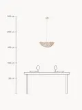 Westwing Collection Светильник подвесной Kenzie с тканевым абажуром, бежевый — фото 2