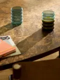 Westwing Collection Набор стаканов Bubbly из боросиликатного стекла, 4 шт., 320 мл, мятно-зелёные, Ø 9 × В 12 см, 580 мл, Мятный зелёный — фото 4