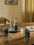 Westwing Collection Набор стаканов Bubbly из боросиликатного стекла, 4 шт., 320 мл, мятно-зелёные, Ø 8 × В 8 см, 250 мл, Мятный зелёный — фото 4