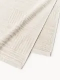 Westwing Collection Комплект велюровых полотенец Petra с геометрическим узором, 3 предм. (гостевое полотенце, полотенце для рук, банное полотенце), Светлый бежевый — фото 6