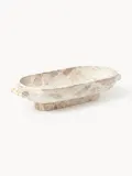 Westwing Collection Миска декоративная из мрамора Fossil, ширина 46 см, Ш 46 × В 10 см, Бежевый мрамор — фото 1