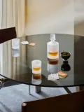 Westwing Collection Набор стаканов Bicchi с тиснёным узором, 4 шт., 250 мл, белые матовые — фото 4