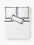 Westwing Collection Простыня Rochelle белая с черным — фото 8