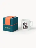 Westwing Collection Кружка Westwing x MEISSEN Initials, декор светло-розовый, арт. S82228 — фото 1