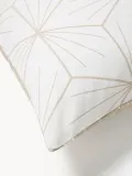 Westwing Collection Пододеяльник Ilda из хлопка ренфорсе, светло-бежевый с белым — фото 2