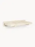 Westwing Collection Полка настенная Ally из натурального мрамора на металлическом каркасе, 40х15 см, бежевая — фото 1