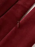 Westwing Collection Наволочка декоративная Giorgio с вышивкой из хлопкового бархата, 50х50 см — фото 2