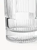 Westwing Collection Набор стаканов Bicchi с тиснёным узором, 4 шт., 250 мл, прозрачные, большой объём — фото 3