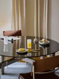 Westwing Collection Набор стаканов Bicchi с тиснёным узором, 4 шт., 250 мл, белые матовые, большой объём — фото 4