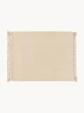 Westwing Collection Комплект подкладок с бахромой Bodo, 2 шт, Ш 40 × Д 50 см, Бежевый — фото 1