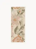 Westwing Collection Ковер Rosha из шерсти с крупным цветочным узором, дорожка 80х200 см, разноцветный — фото 1