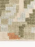 Westwing Collection Ковер Rosha из шерсти с крупным цветочным узором, дорожка 80х200 см, разноцветный — фото 3